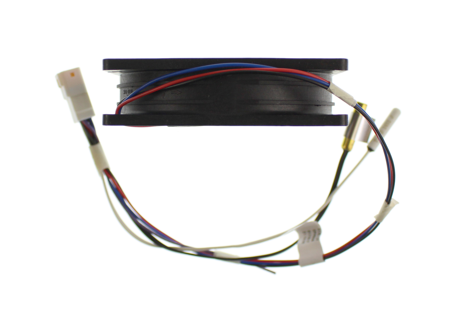 W11033168 - Genuine OEM Whirlpool Refrigerator Evaporator Fan Motor with Wire Harness